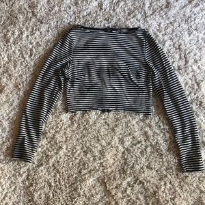 Michael Stars- striped crop top.